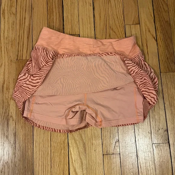 Outdoor Voices Pink/Orange Zebra Print Skort - Picture 3 of 4